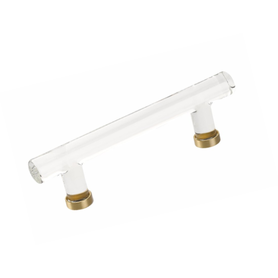 86724US4 - Modern Bar 4" Center to Center Cabinet Bar Pull - Satin Brass