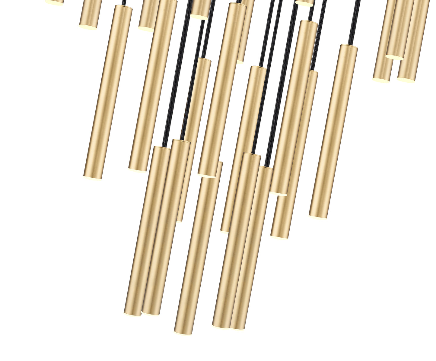 919MP12-27R-MGLD-LED - Forest 27 Light 36" Chandelier - Modern Gold