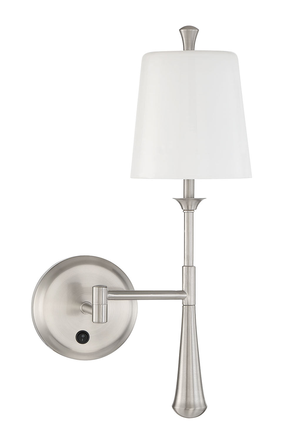 57461SA-BNK - Palmer 1 Light 18" High Wall Sconce - Brushed Nickel
