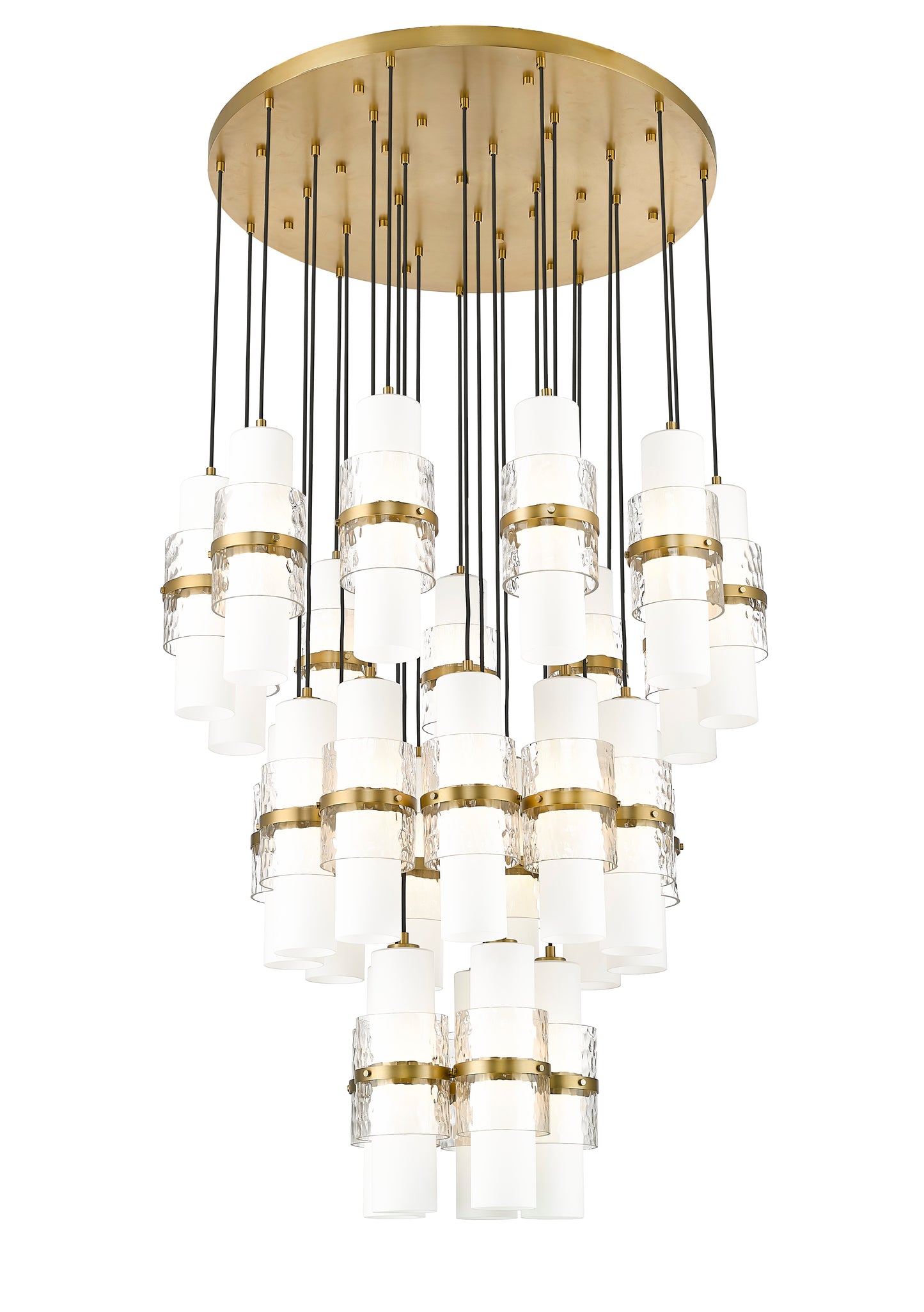 1946P-27R-MGLD - Cayden 27 Light 36" Chandelier - Modern Gold