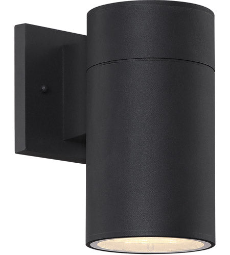 ZA2124-TB-LED - Pillar 1 Light 7.88" High Outdoor Wall Lantern - Textured Black