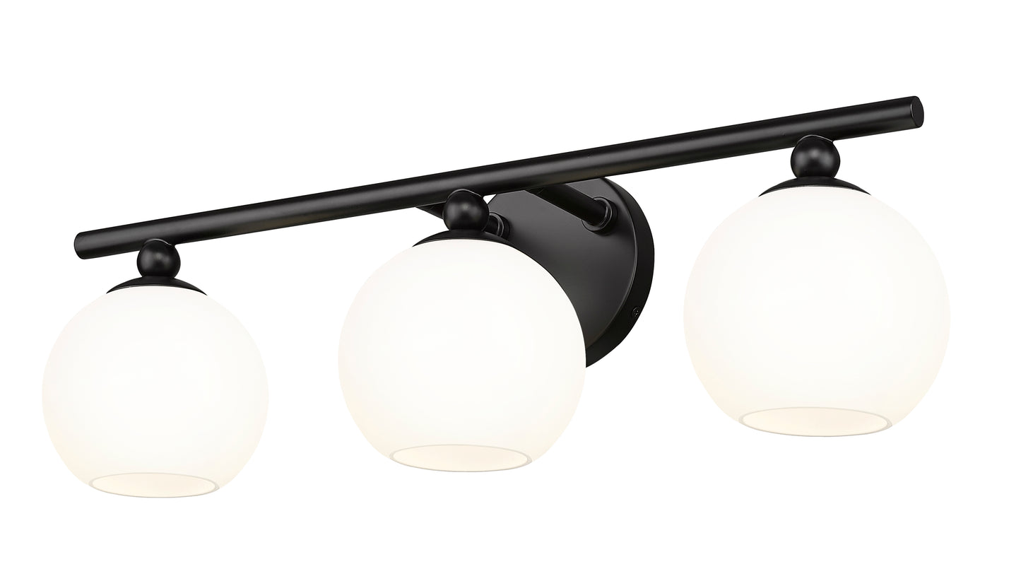 1100-3V-MB - Neoma 3 Light 22" Vanity - Matte Black