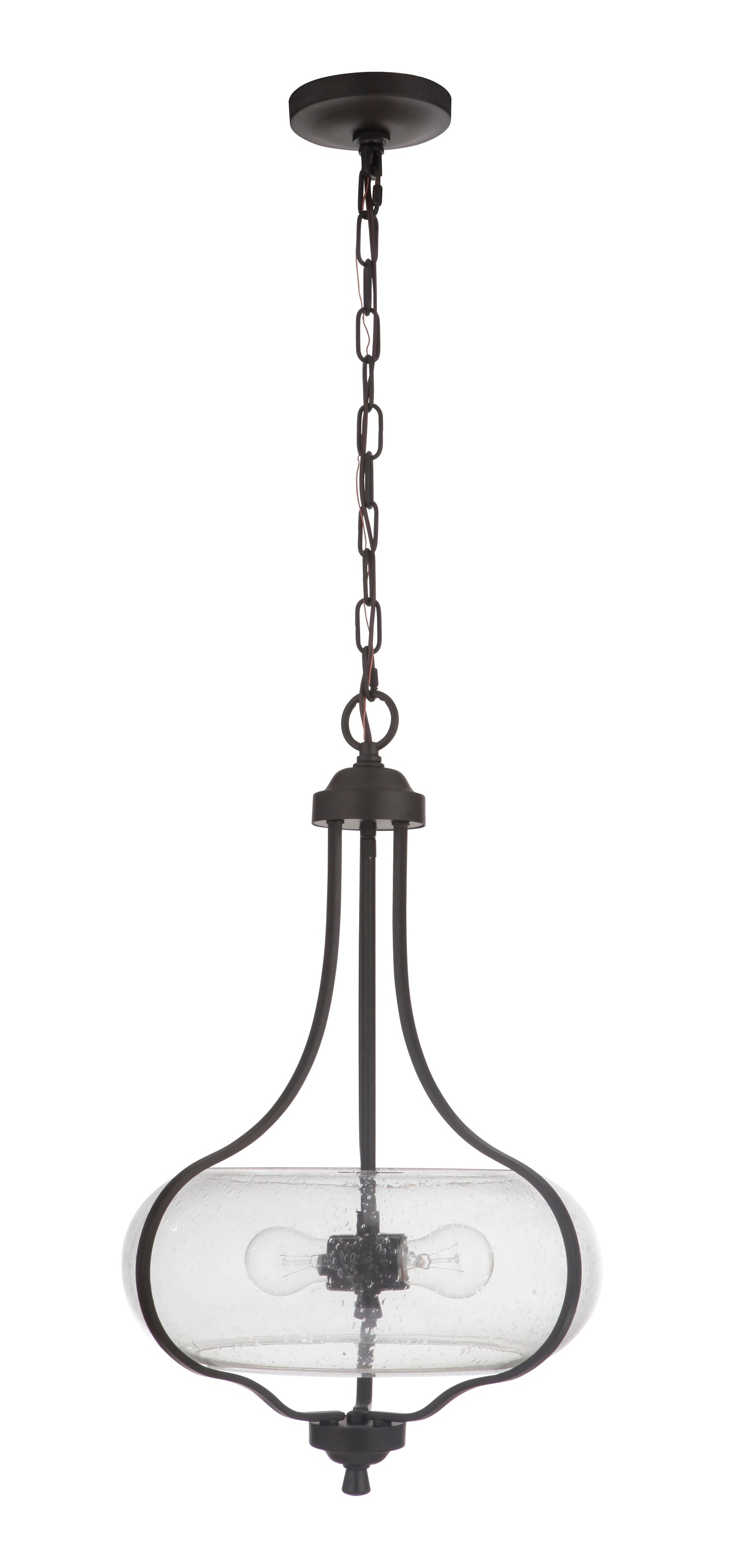 49992-ESP - Serene 2 Light 15" Wide Pendant - Espresso