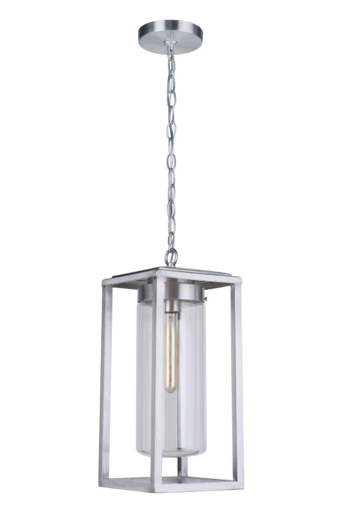 ZA4821-SA - Neo 1 Light 7.88" Wide Outdoor Pendant - Satin Aluminum
