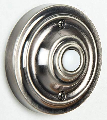 PB3039-AP - Push Button-Surface Mount 1 Light 2.9" Wide Chime Button - Antique Pewter
