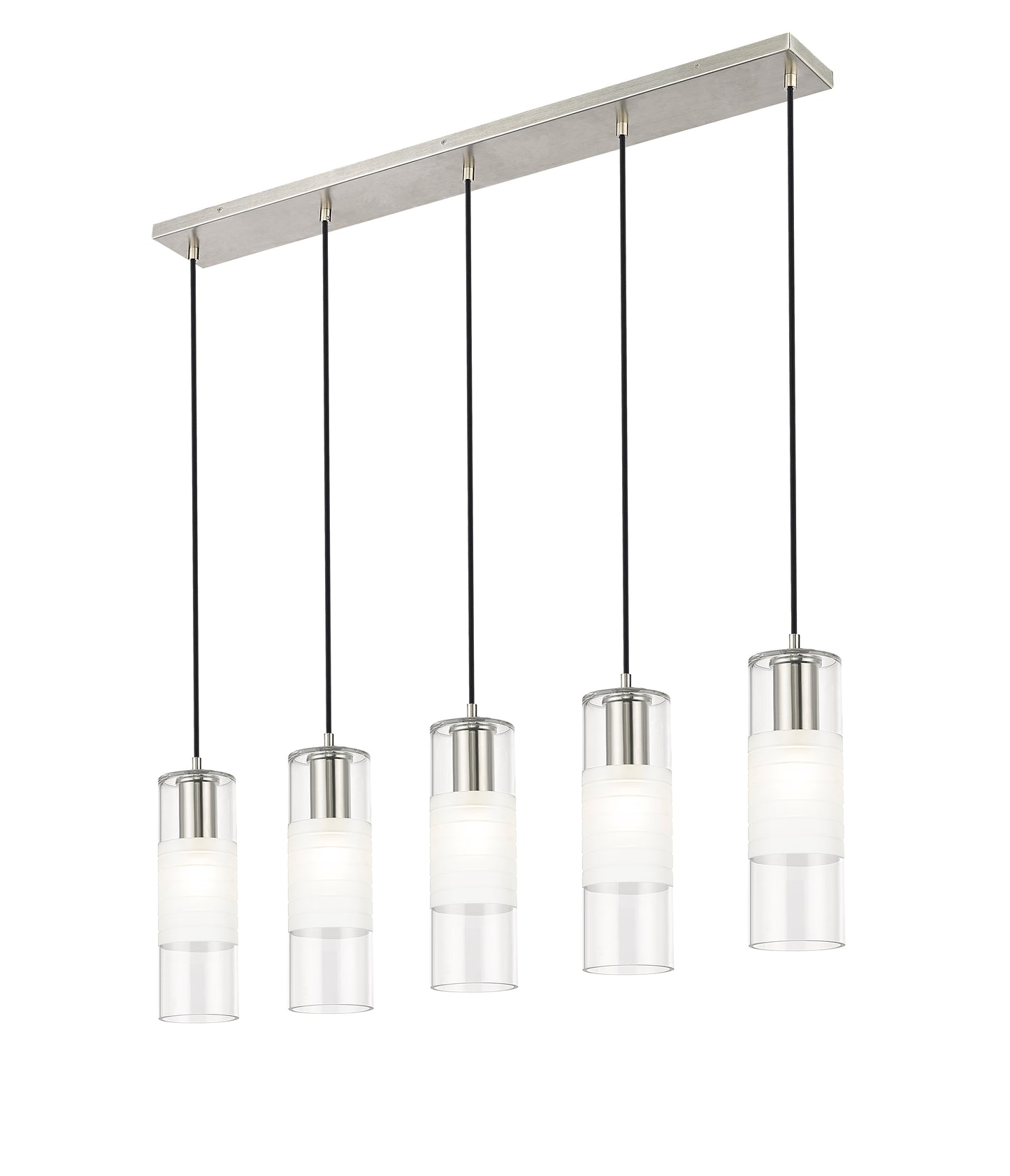 824P-5L-BN - Alton 5 Light Linear 42" Chandelier - Brushed Nickel