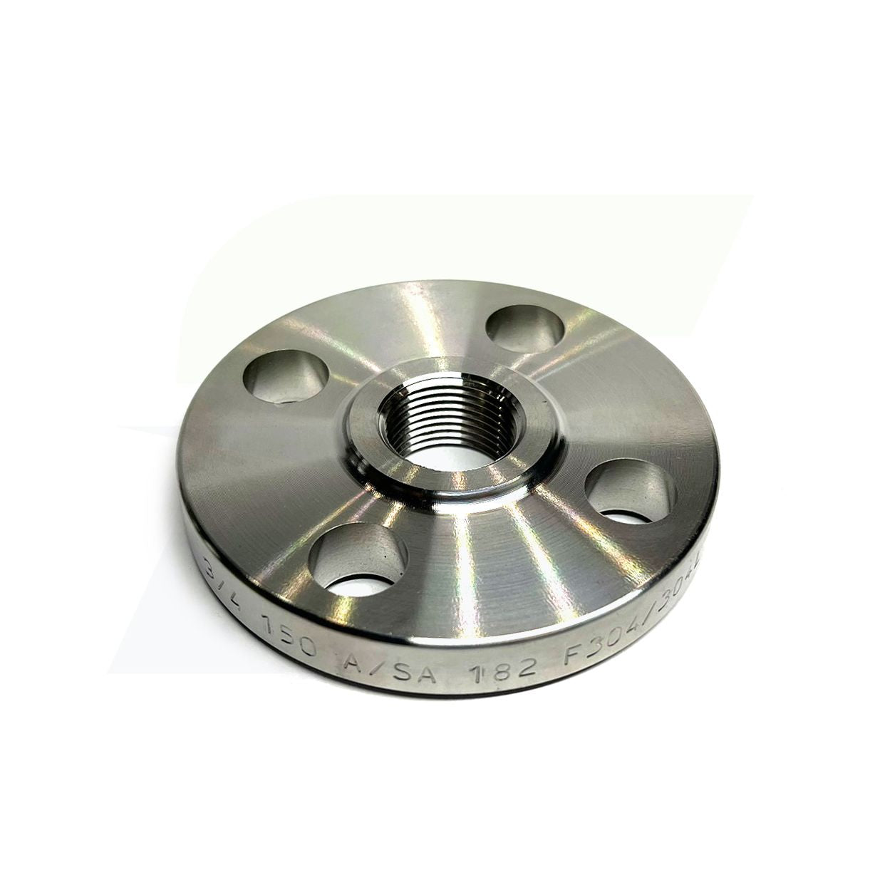 A435-32 - 2" 304 Stainless Steel Threaded Flange - Raised Face - 150#
