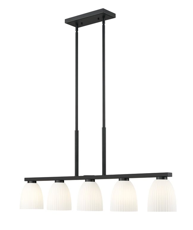 7518-5L-MB - Naya 5 Light Linear 44" Chandelier - Matte Black