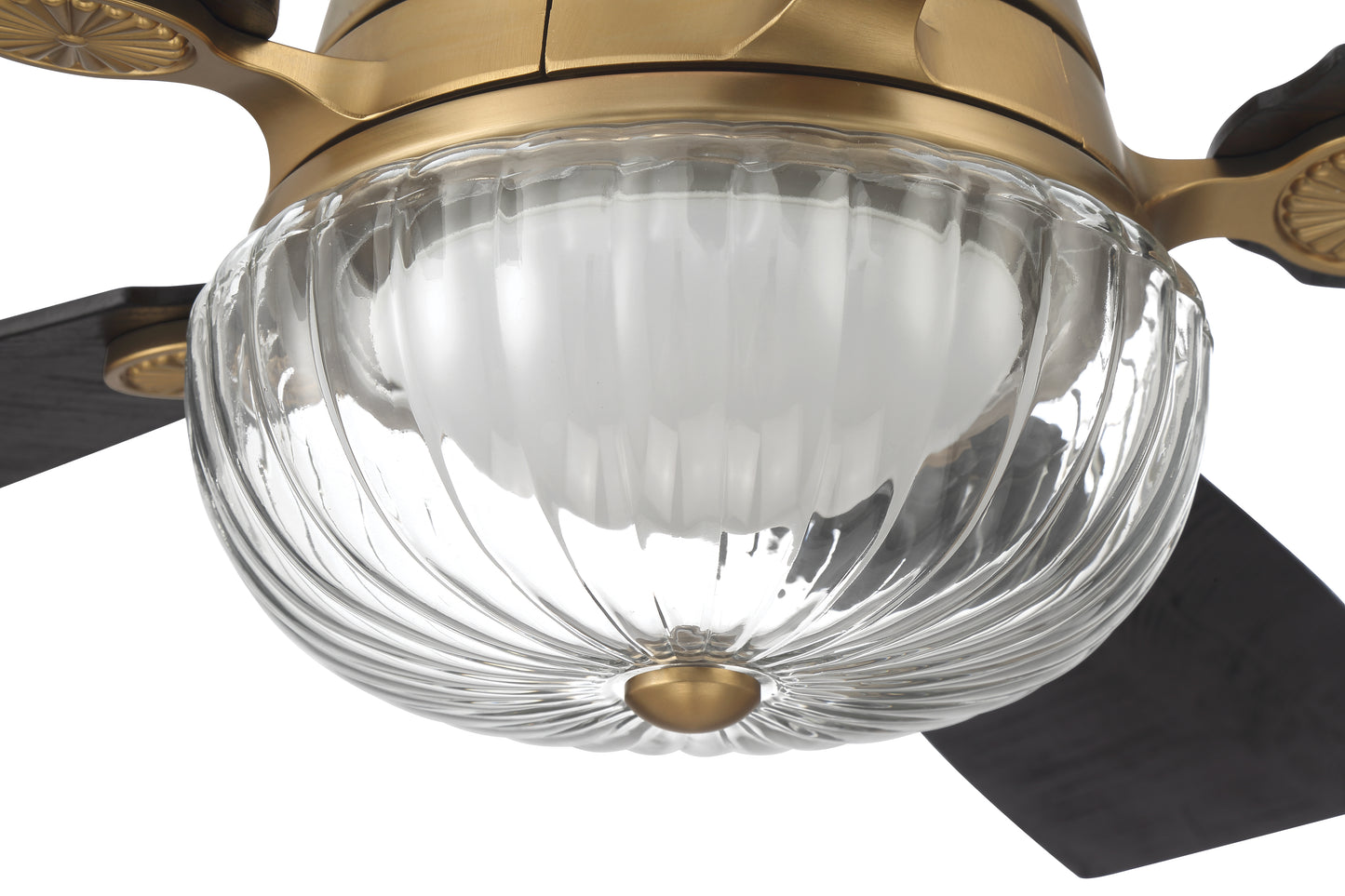 CHS52SB5-NWF - Chandler 52" Indoor Ceiling Fan no Wifi 52" 5 Blade Ceiling Fan with Light Kit - Satin Brass