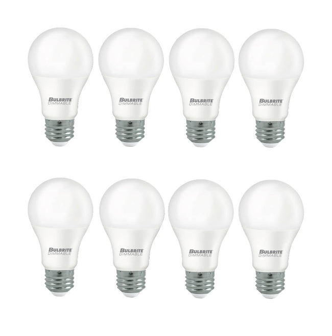 774264 - Dimmable Frost A19 LED Light Bulb - 9 Watt - 4000K - 8 Pack