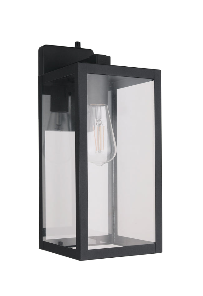 ZA7114-TB-PC - Harris 1 Light 16" High Outdoor Wall Lantern - Textured Black