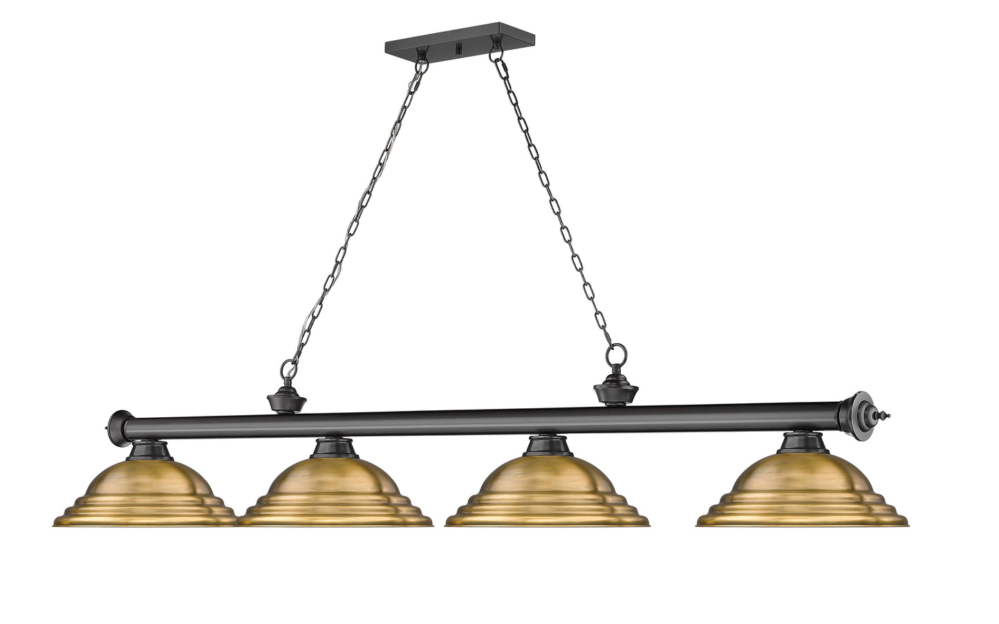 2306-4BP-SRB - Cordon 4 Light 82" Billiard - Bronze Plate