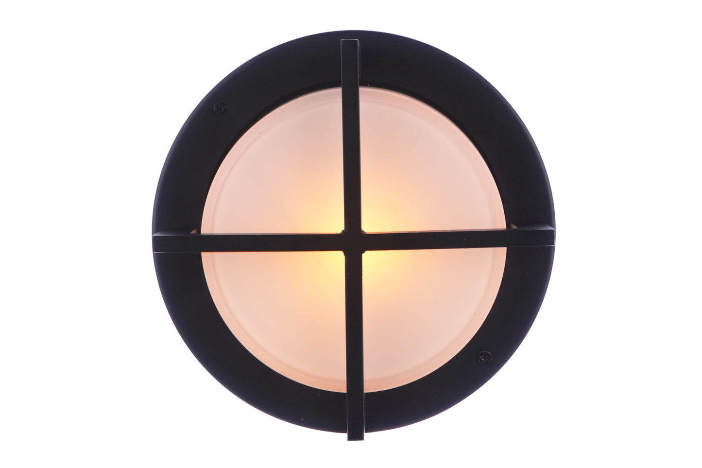 ZA5902-TB - Bulkhead Round 1 Light 3.94" High Outdoor Wall/Ceiling Mount - Textured Black