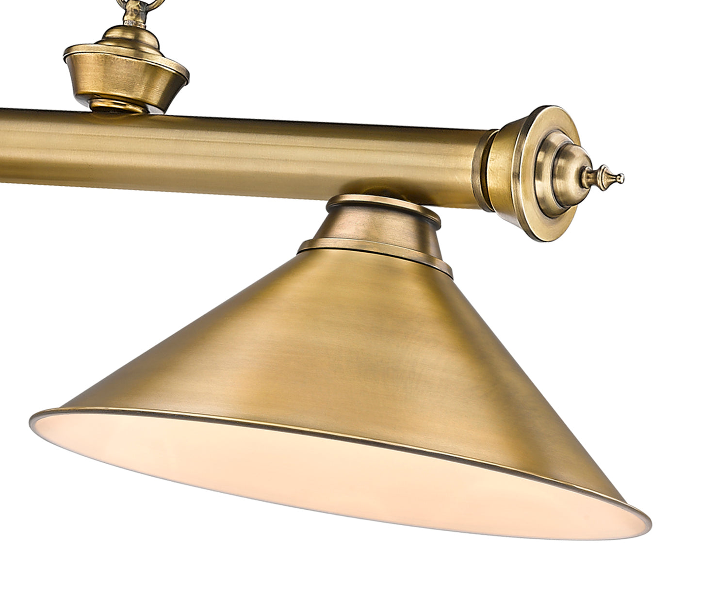 2306-3RB-RB15 - Cordon 3 Light 57" Billiard - Rubbed Brass