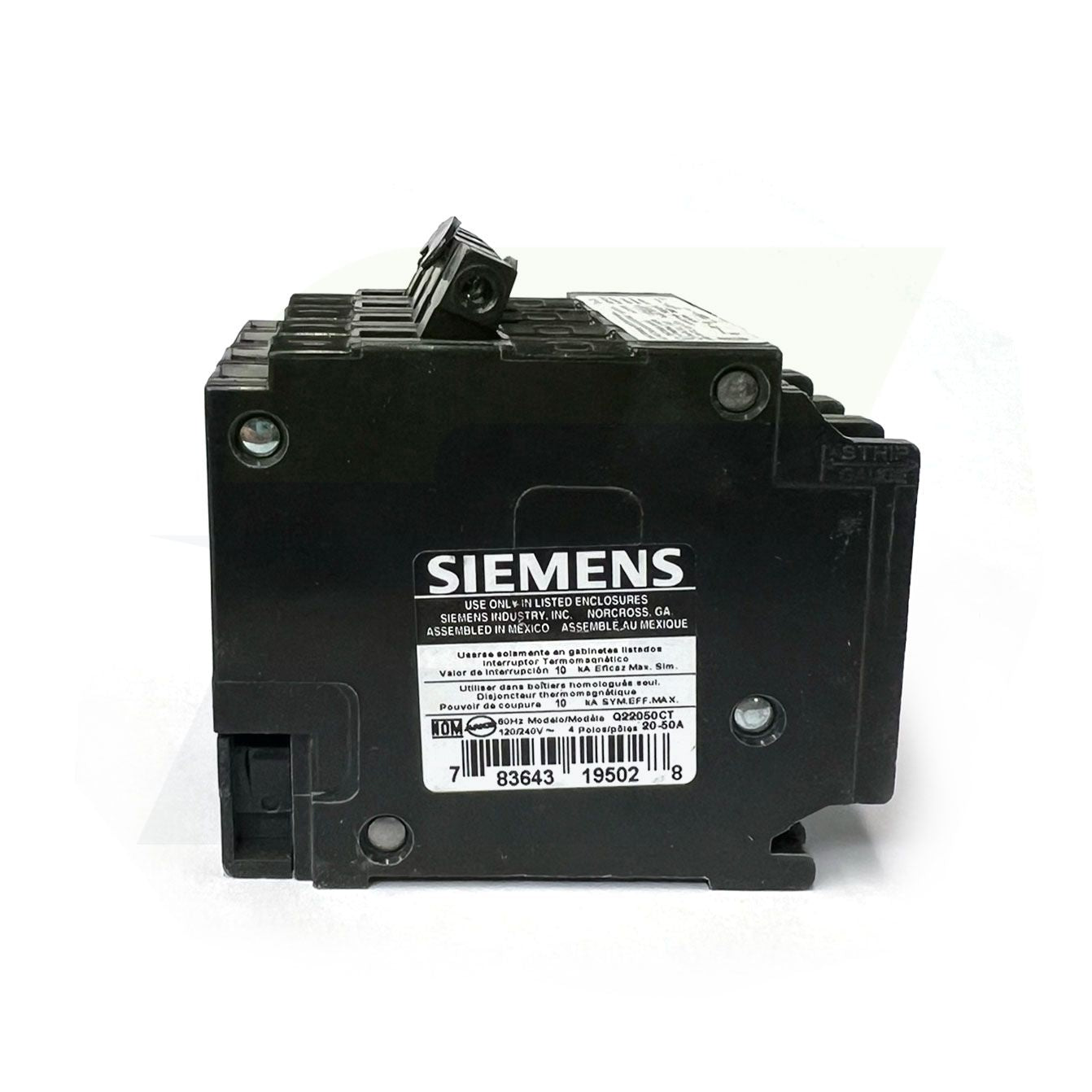 Q22050CT - 2-Pole Plug-In Tandem Circuit Breaker - 120/240V, 50A