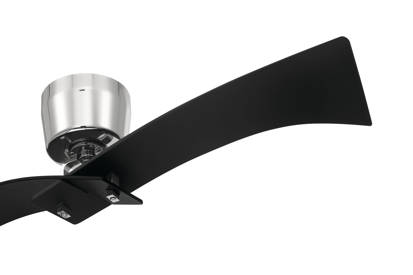 TRN52FBPLN2 - Tern 52" 2 Blade Ceiling Fan - Flat Black / Polished Nickel