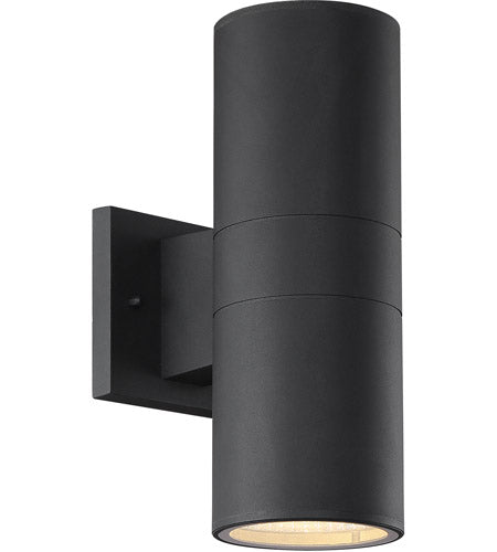 ZA2120-TB-LED - Pillar 2 Light 11.88" High Outdoor Wall Lantern - Textured Black