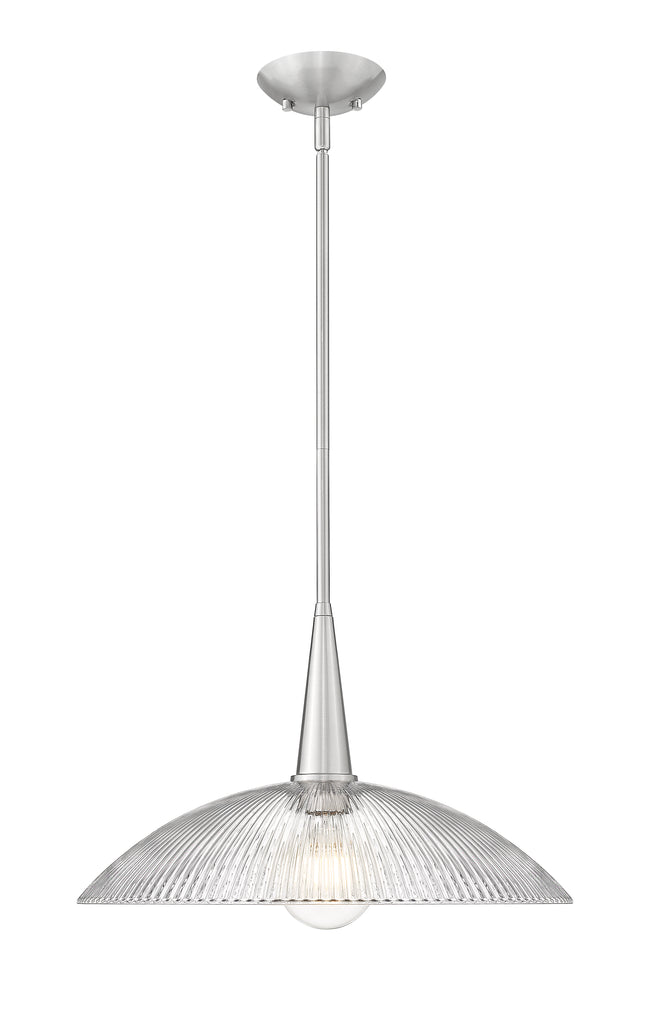 3051P18-BN - Lunelle 1 Light 18" Pendant - Brushed Nickel