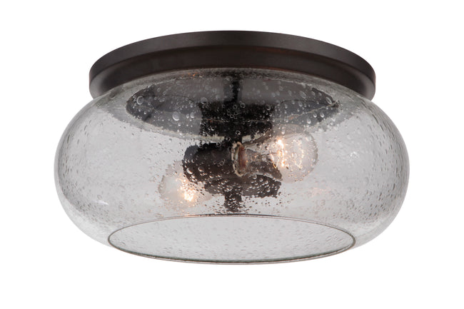 49982-ESP - Serene 2 Light 14.5" Wide Flush Mount - Espresso
