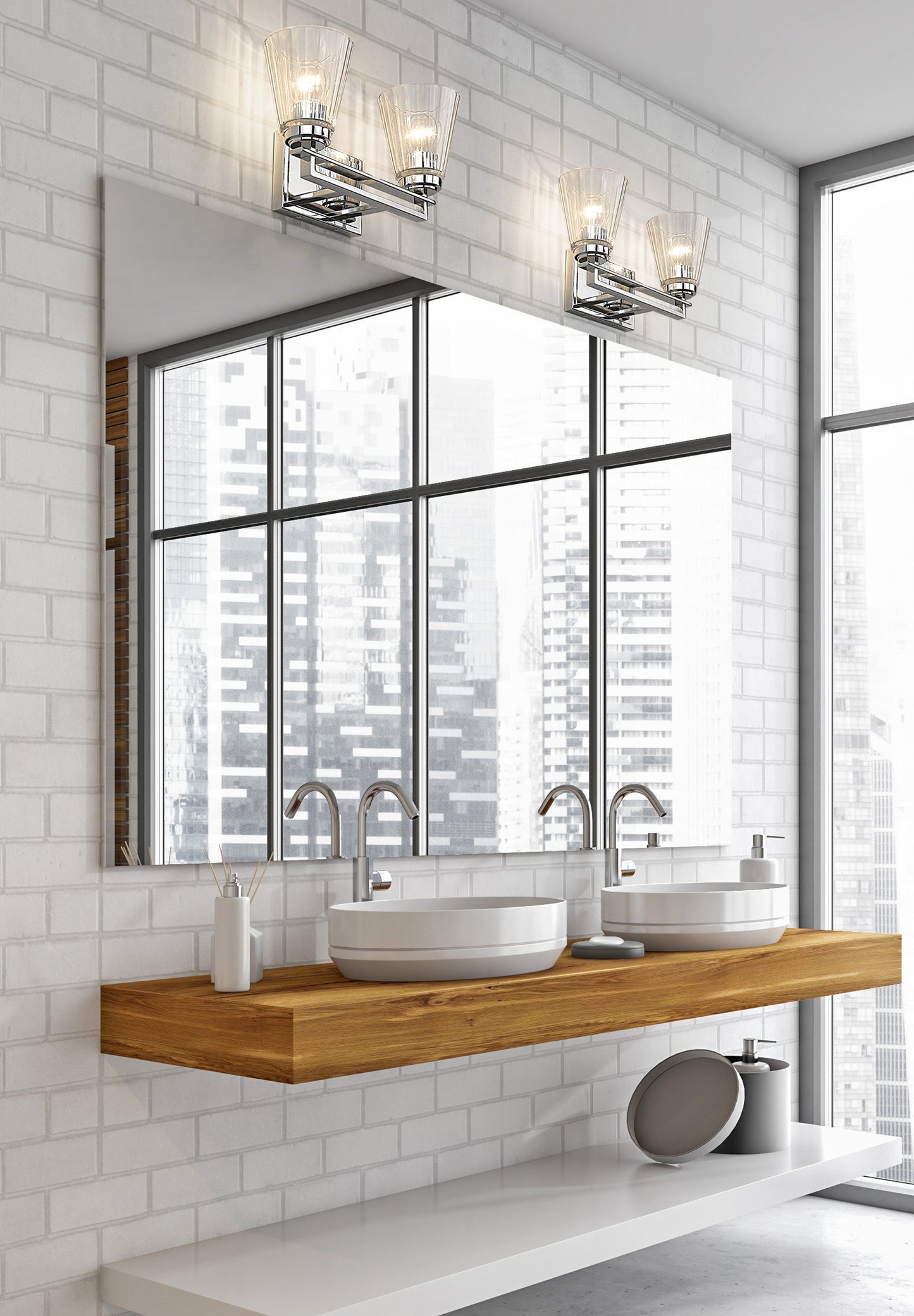 823-2V-CH - Lyna 2 Light 16" Vanity - Chrome