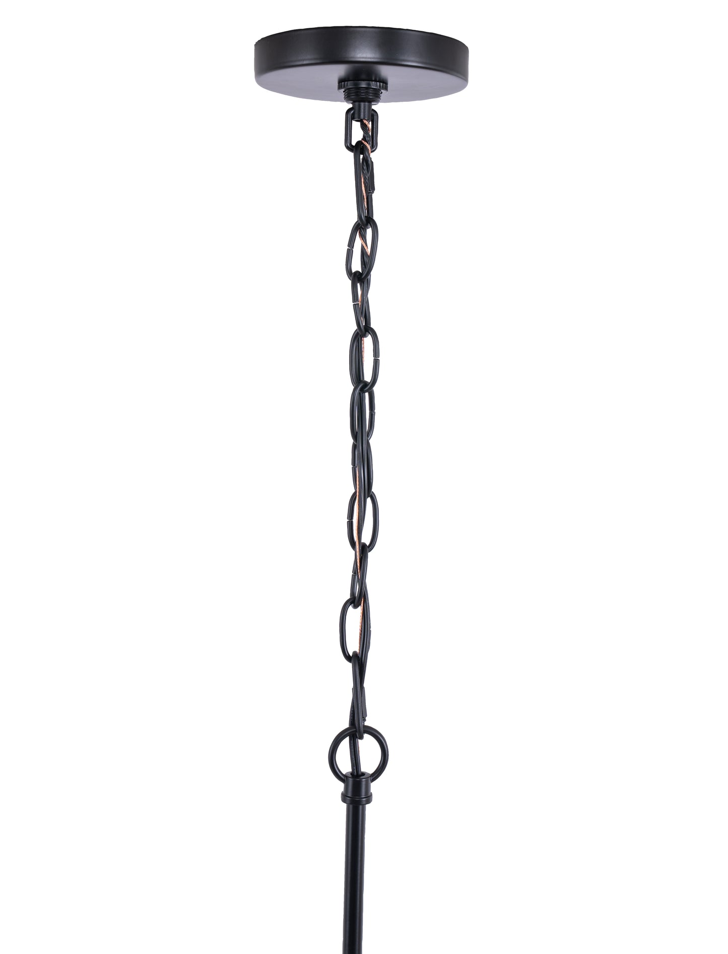 60323-FBSB-C - Council 3 Light 22" Wide Chandelier - Flat Black / Satin Brass