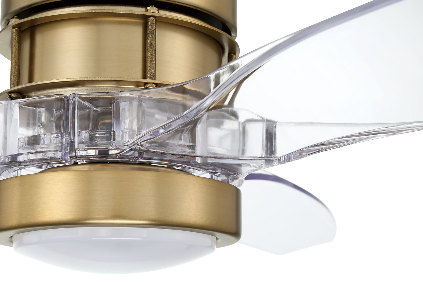 SON52SB3-CAP-NWF - Sonnet WiFi 52" Ceiling Fan no Wifi 52" 3 Blade Ceiling Fan with Light Kit - Satin Brass