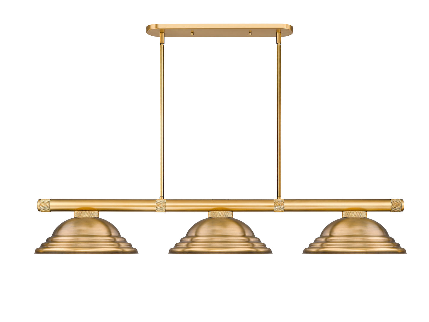3050-3RB-SRB - Vanguard 3 Light 59" Billiard - Rubbed Brass