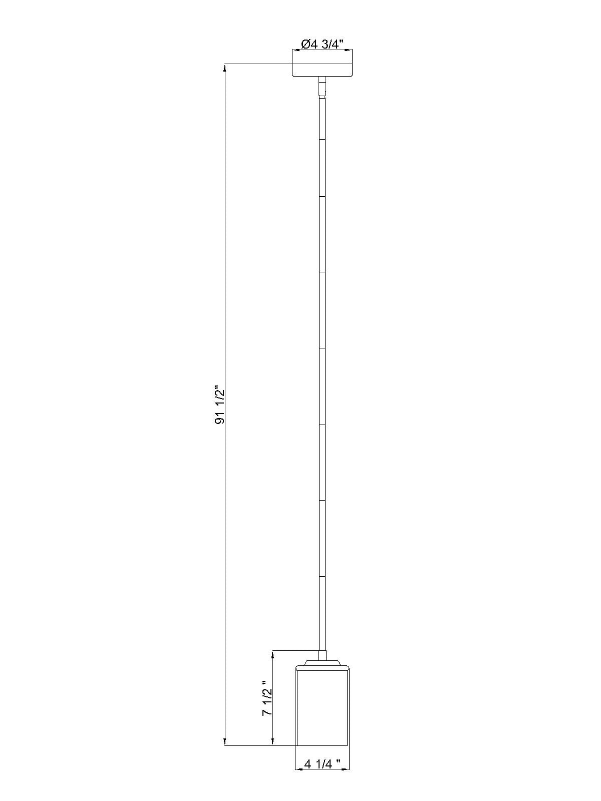 742MP-LG - Thayer 1 Light 5" Pendant - Luxe Gold