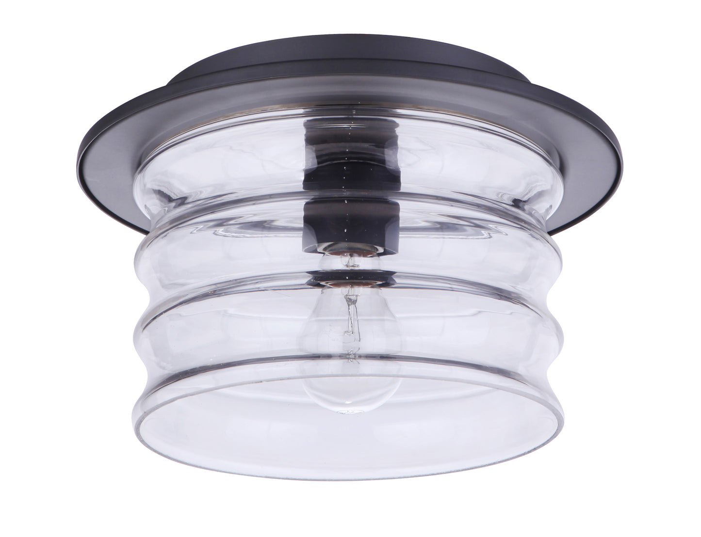 ZA3637-MN - Canon 1 Light 11.38" Wide Flush Mount - Midnight