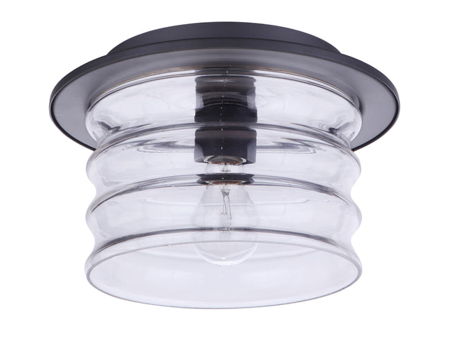 ZA3637-MN - Canon 1 Light 11.38" Wide Flush Mount - Midnight
