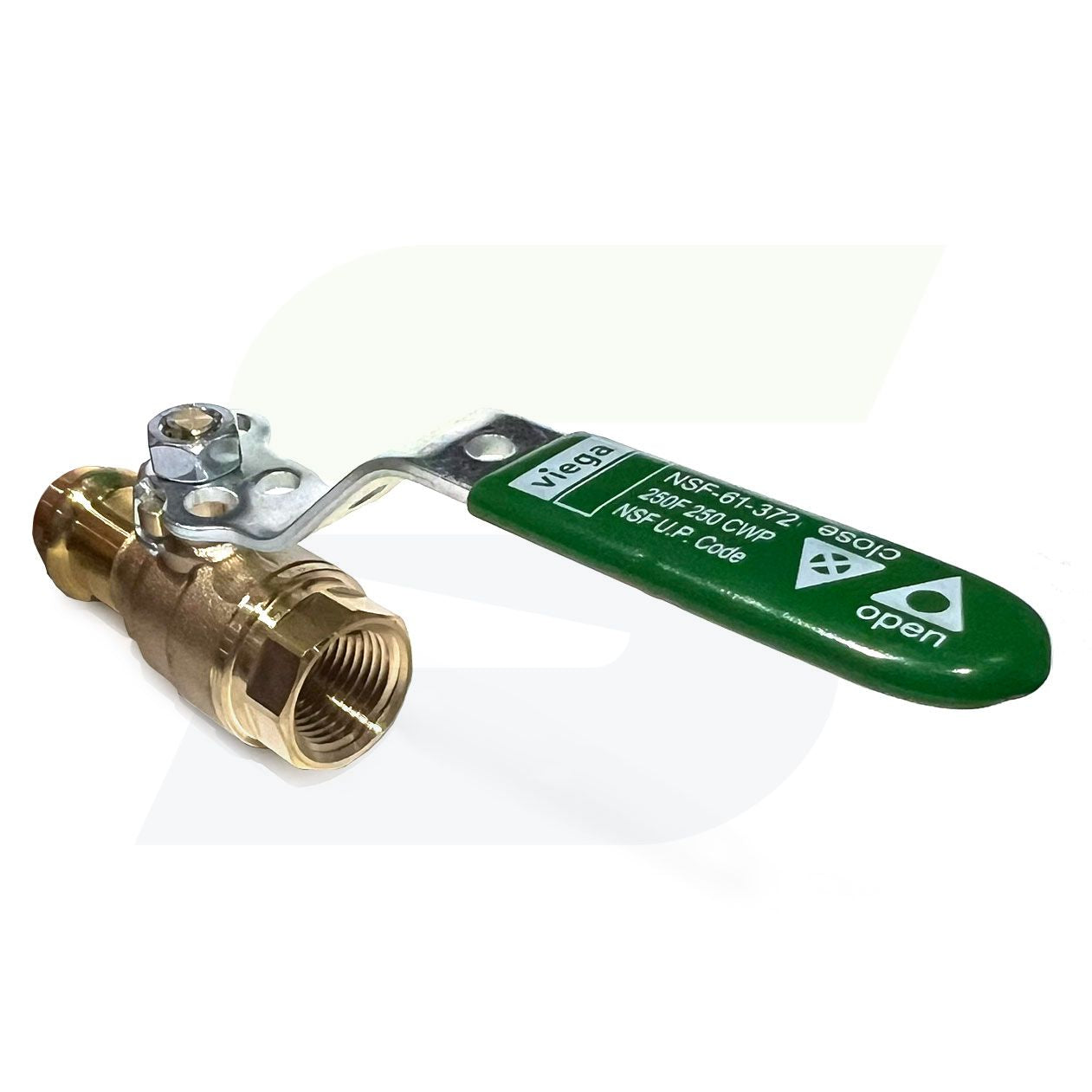 79970 - 1/2" Press x 1/2" FPT ProPress Bronze Full Port Ball Valve w/ Lockable Metal Handle