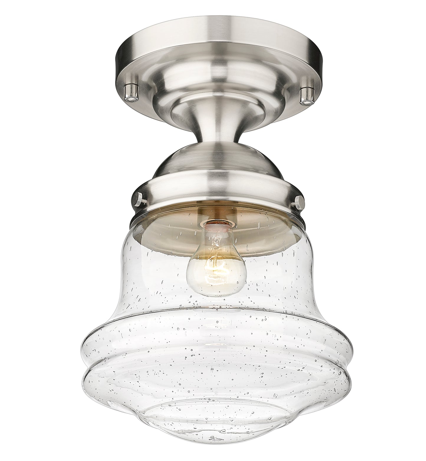 736F10-BN - Vaughn 1 Light Flush 10" Mount - Brushed Nickel