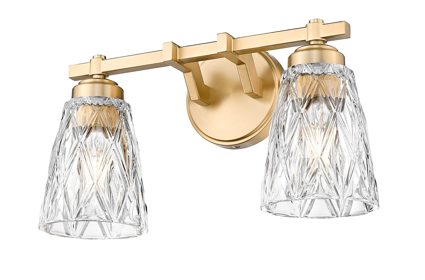 1960-2V-MGLD - Andree 2 Light 16" Vanity - Modern Gold