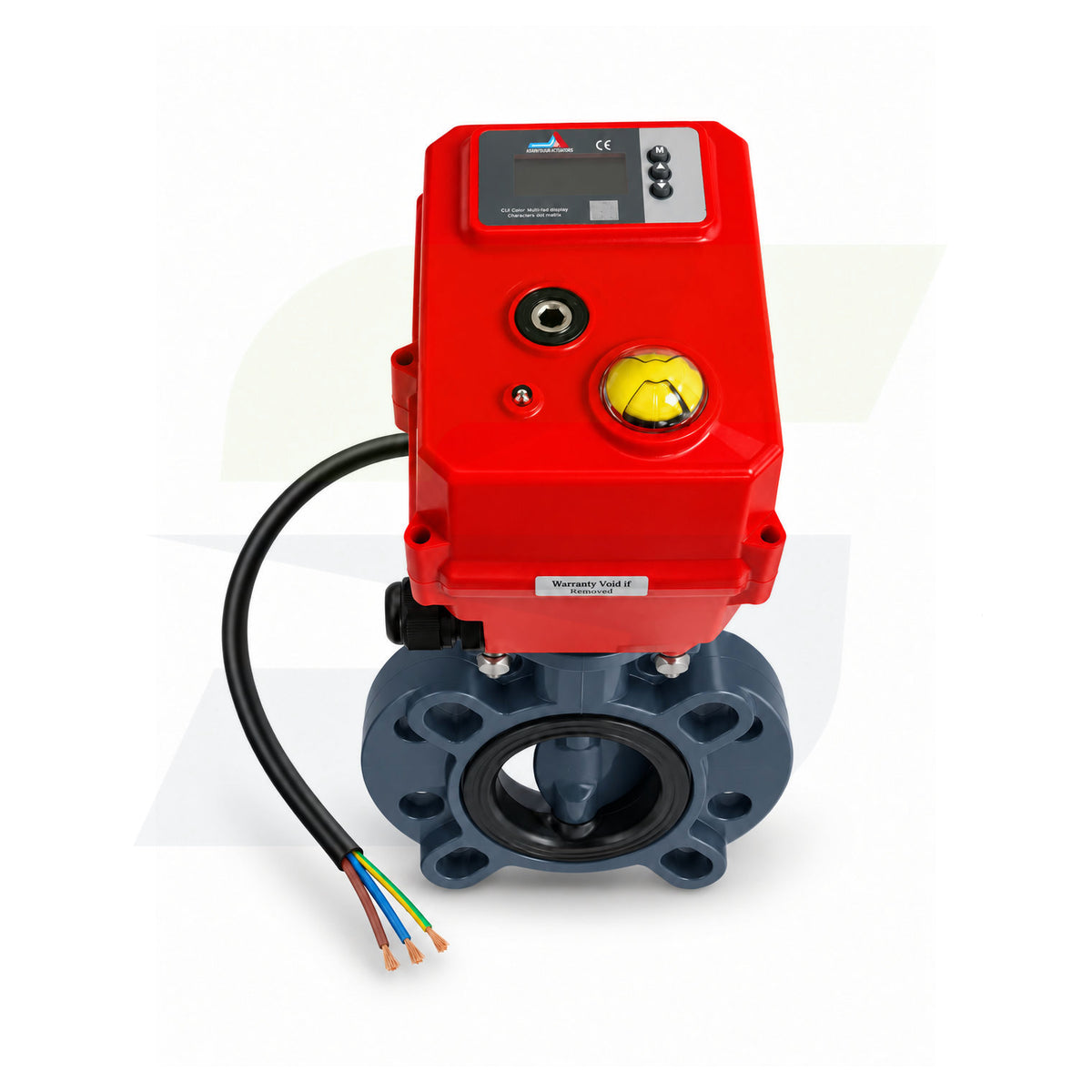 17372260020 - 2" Type 57P PVC Butterfly Valve - Smart Fail-Safe Actuated, EPDM