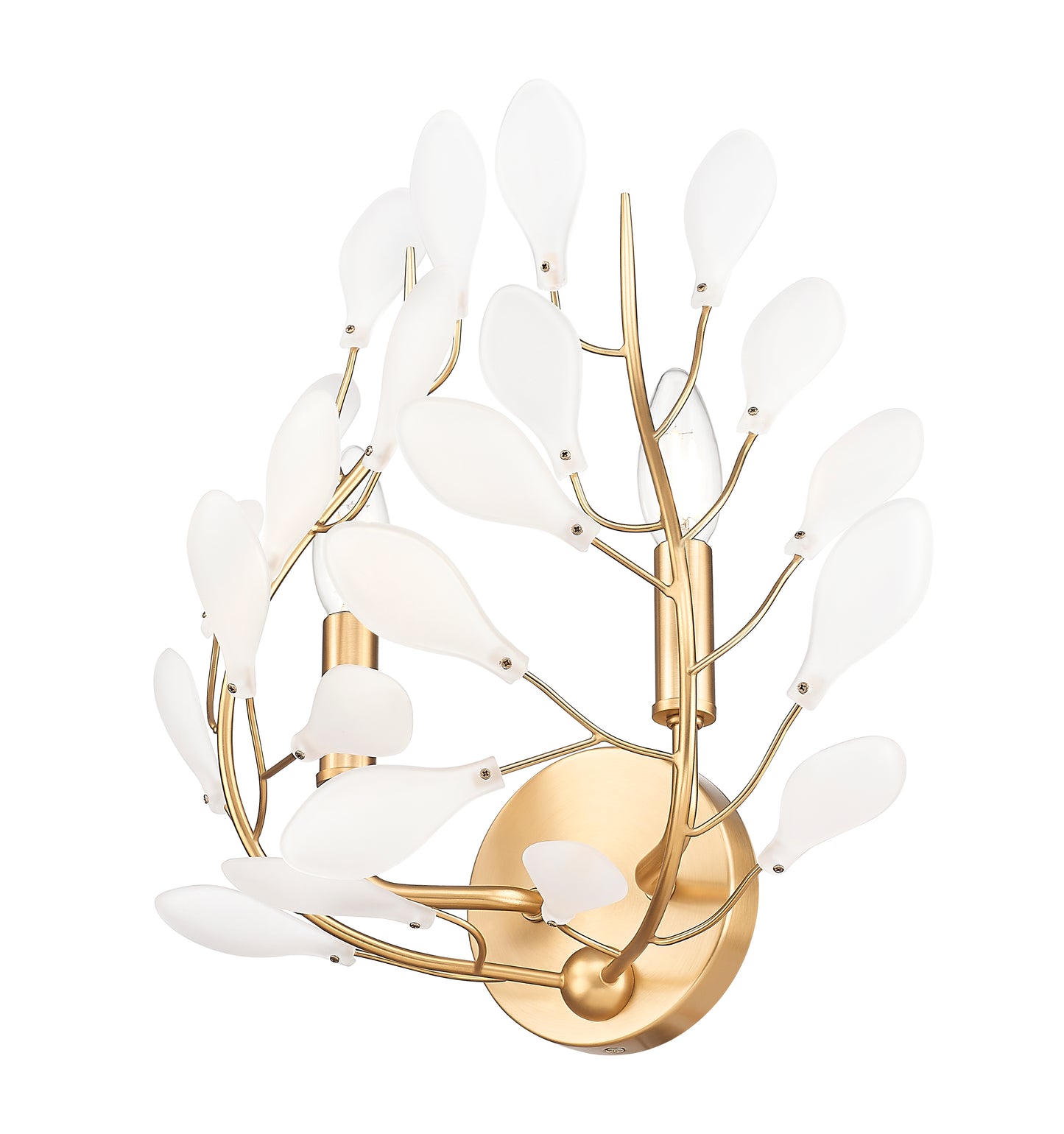 353-2S-MGLD - Claudine 2 Light Wall 14" Sconce - Modern Gold