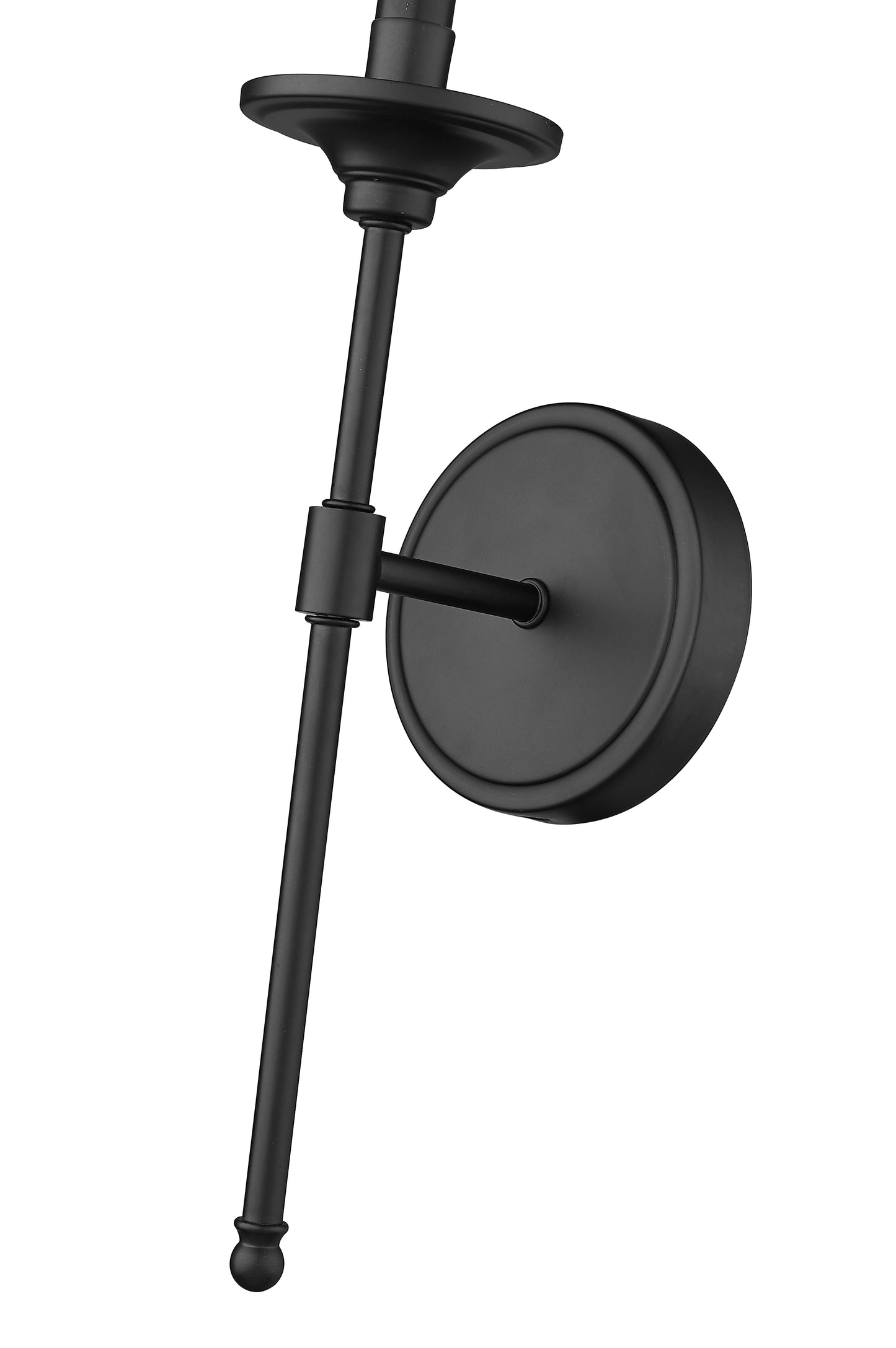 3033-1S-MB - Emily 1 Light Wall 24" Sconce - Matte Black