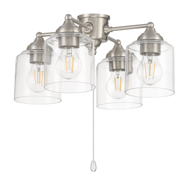 LK2606-4L-LED-BNK - 4 Light Light Kit in Brushed Polished Nickel (Clear Glass)