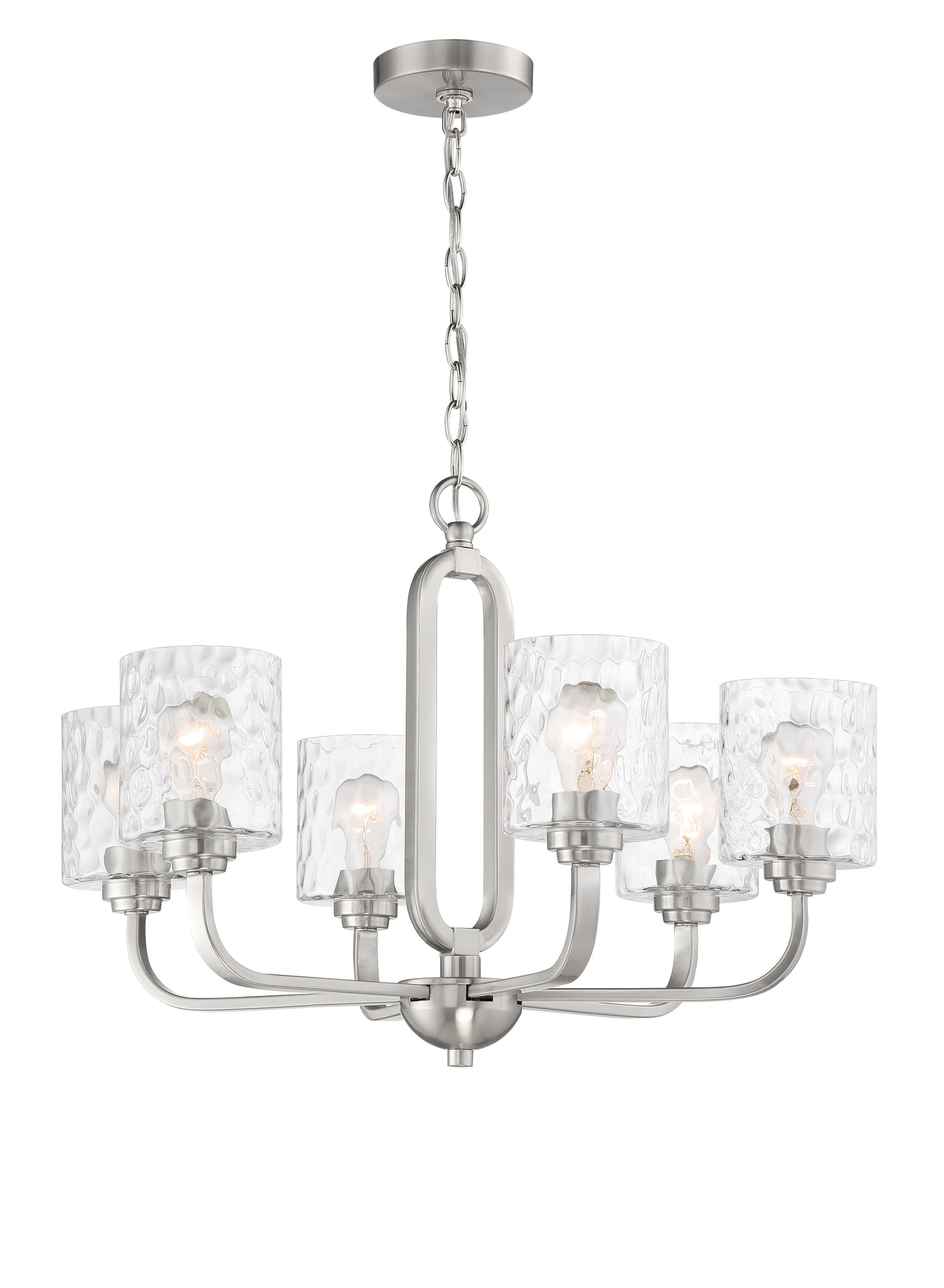54226-BNK - Collins 6 Light 26" Wide Chandelier - Brushed Nickel
