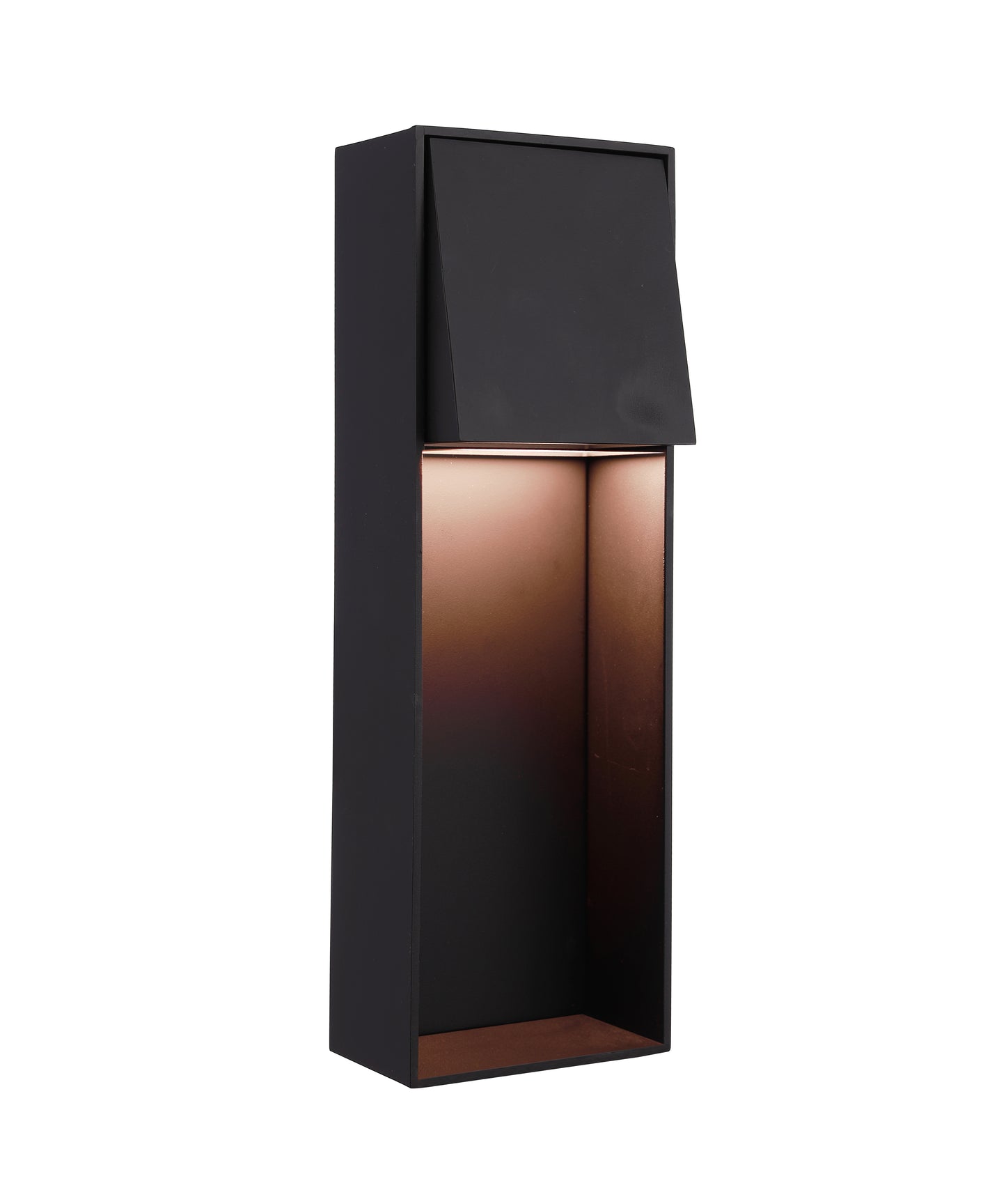 ZA6712-MN-LED - Nook 1 Light 16" High Outdoor Wall Lantern - Midnight