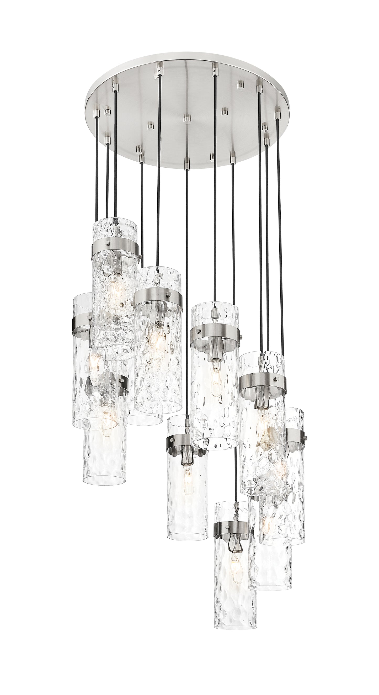 7002P5-11R-BN - Fontaine 11 Light 26" Chandelier - Brushed Nickel