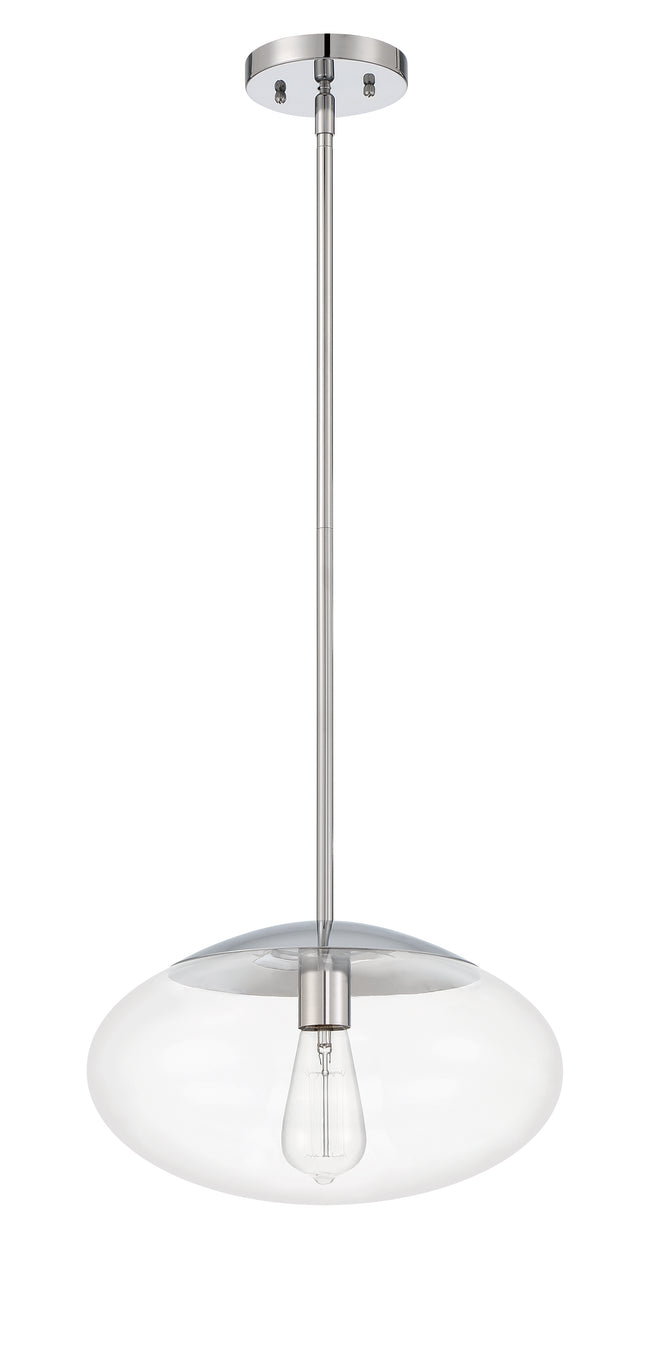 56894-CH - Gaze 1 Light 14" Wide Pendant - Chrome