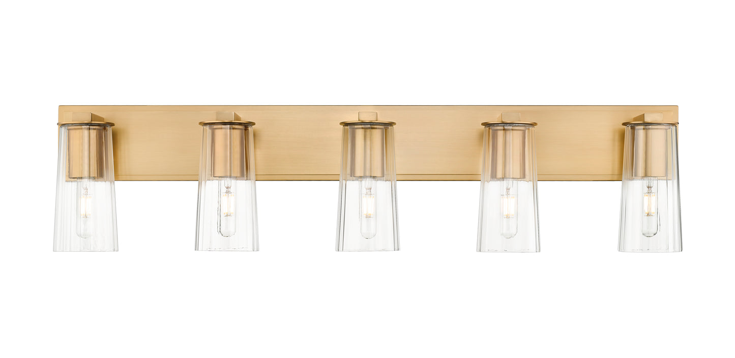 826-5V-MGLD - Titus 5 Light 40" Vanity - Modern Gold
