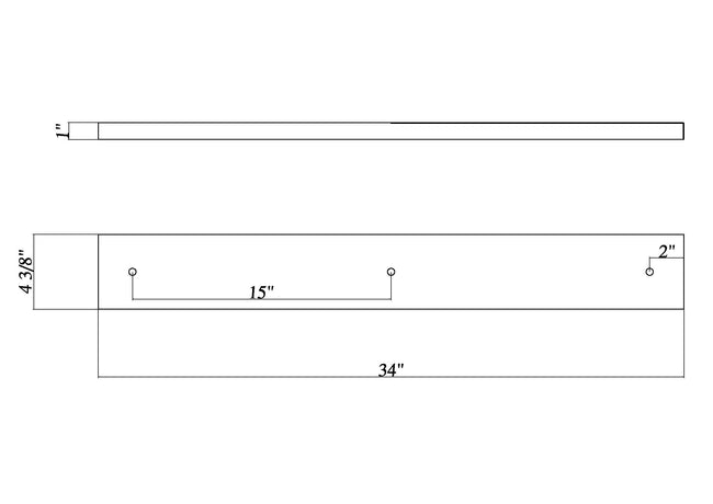 CP3402-HBR - Multi Point Canopy 2 Light Ceiling 4" Plate - Heritage Brass
