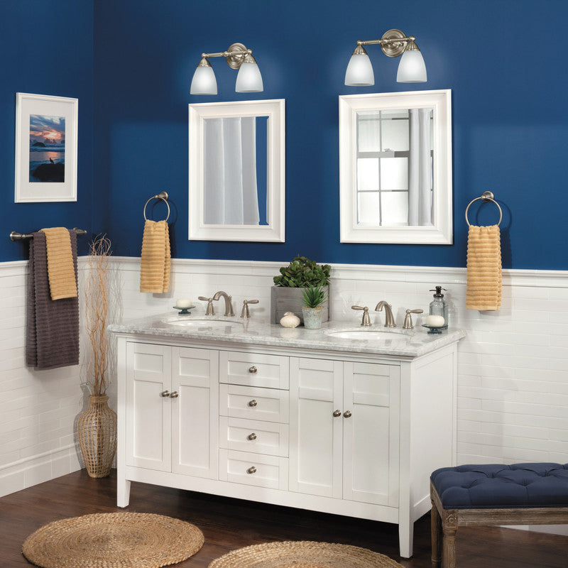 T6620BN - Brantford Two-Handle High Arc Bathroom Faucet with Valve - Brushed Nickel