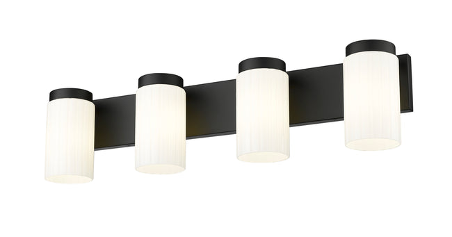 746-4V-MB - Burk 4 Light 30" Vanity - Matte Black