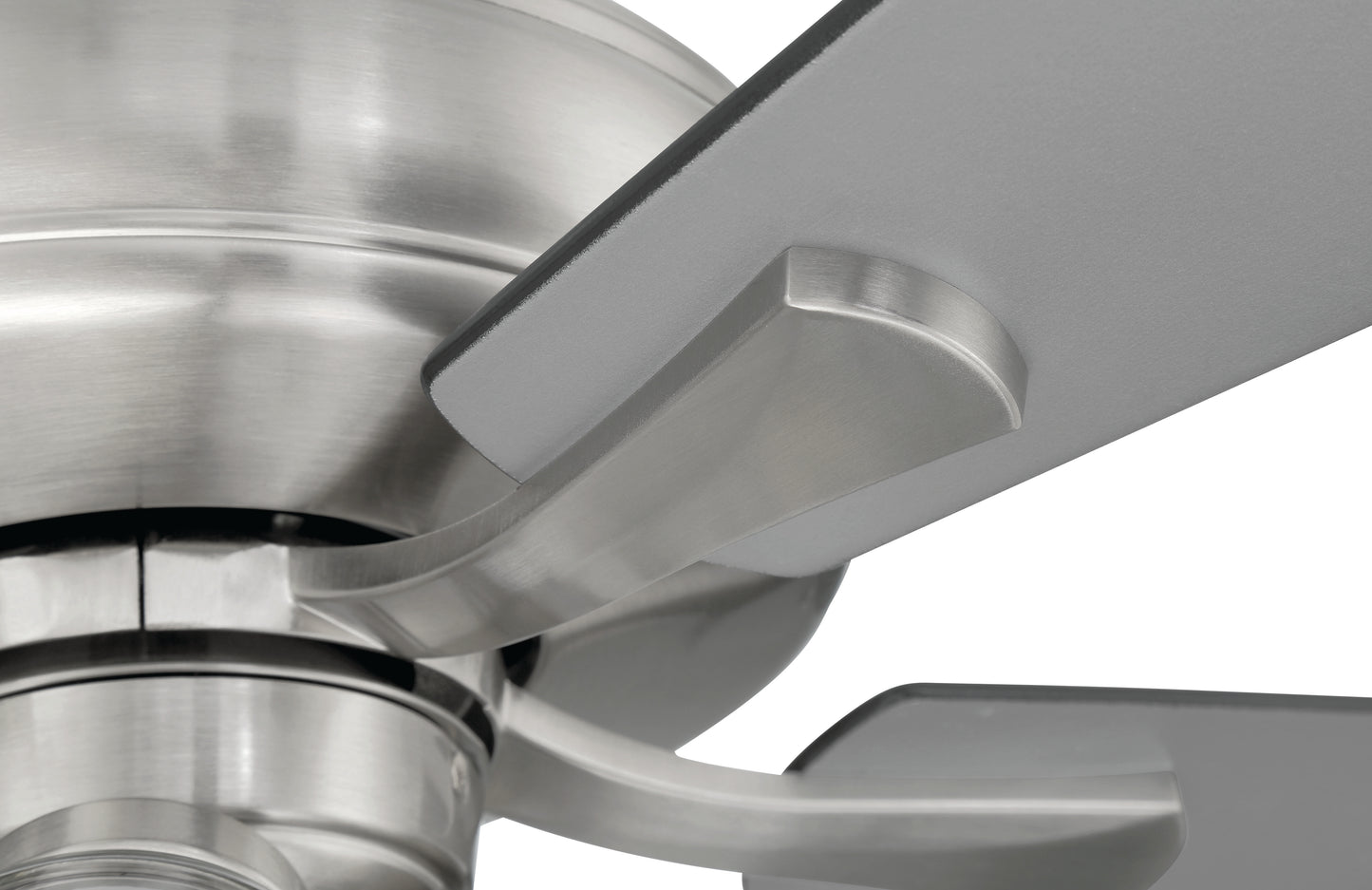 ECF104BNK5-BNGW - Eos Clear 4 Light 52" 5 Blade Ceiling Fan with Light Kit - Brushed Nickel
