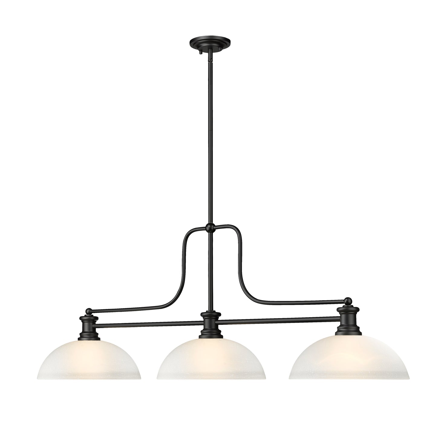 725-3MB-DWL14 - Melange 3 Light 52" Billiard - Matte Black
