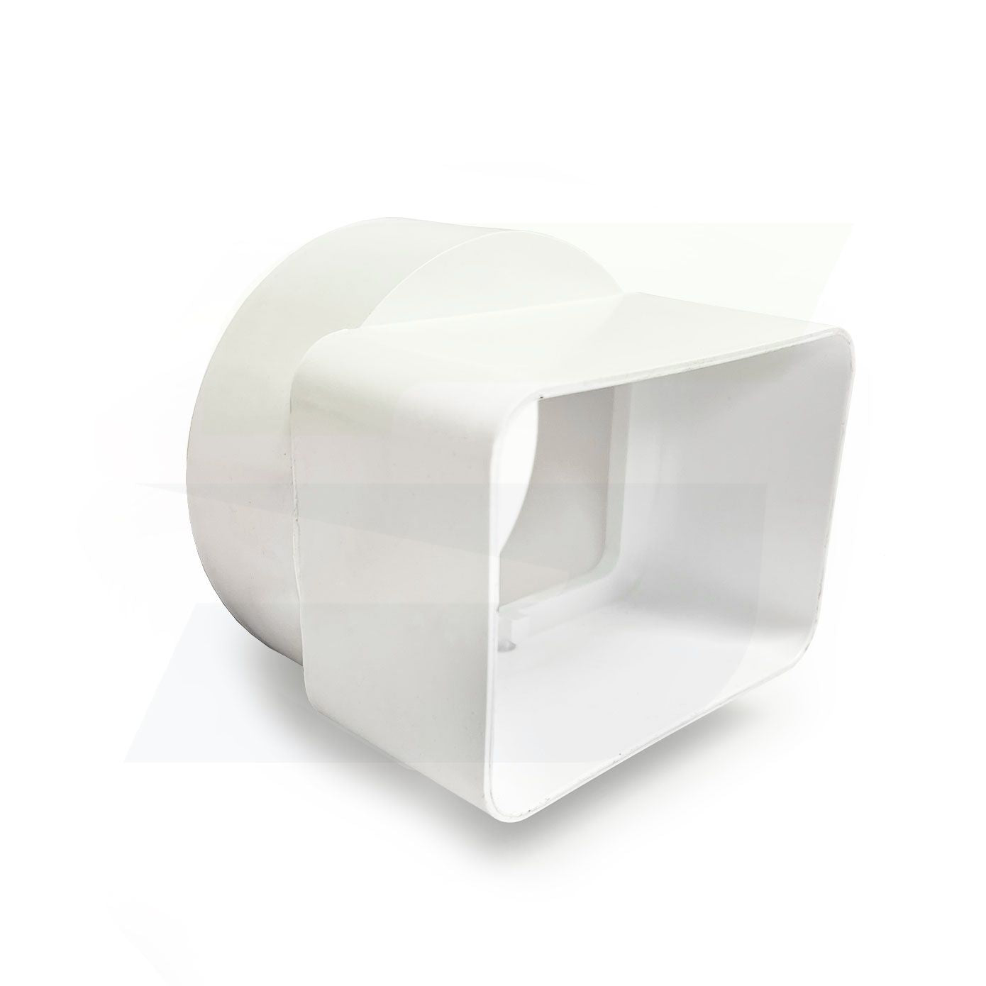 9P09 - PVC Downspout Adapter - 3" x 4" Downspout x 4" DWV / SCH40 Hub