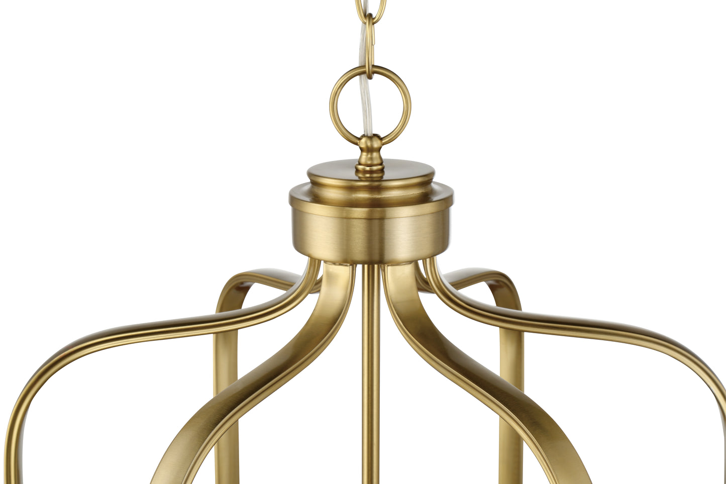 50536-SB - Bolden 6 Light 18" Wide Foyer Light - Satin Brass