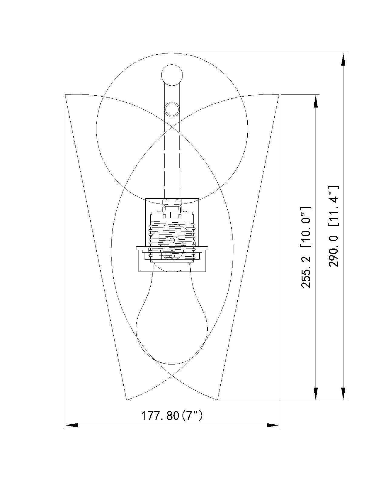 1951-1S-MB - Salone 1 Light Wall 12" Sconce - Matte Black